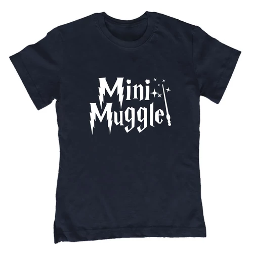 Mini muggle gyerek póló (Sötétkék)