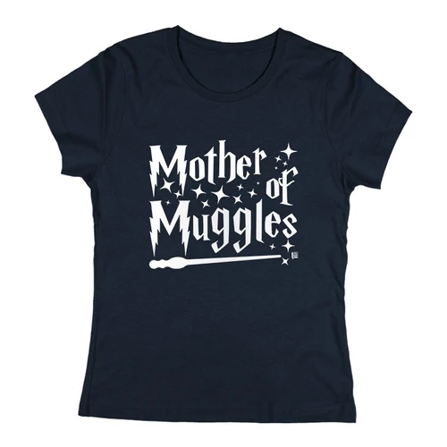 Mother of muggles női póló (Sötétkék)