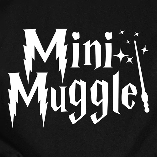 Mini muggle gyerek póló (B_fekete)