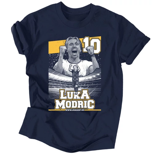 Luka Modric szurkolói férfi póló (Sötétkék)
