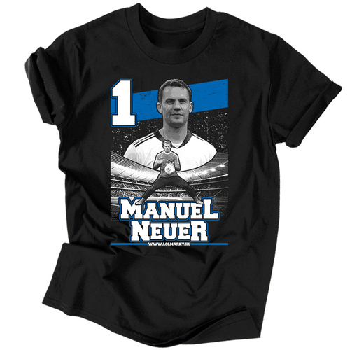 Manuel Neuer szurkolói férfi póló (Fekete)