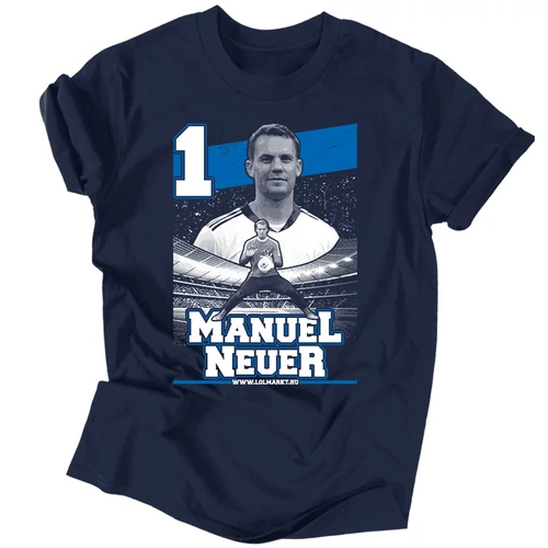 Manuel Neuer szurkolói férfi póló (Sötétkék)
