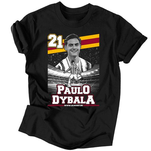 Paulo Dybala férfi póló (Fekete)
