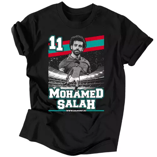 Mohamed Salah férfi póló (Fekete)
