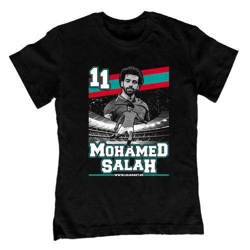 Mohamed Salah gyerek póló (Fekete)