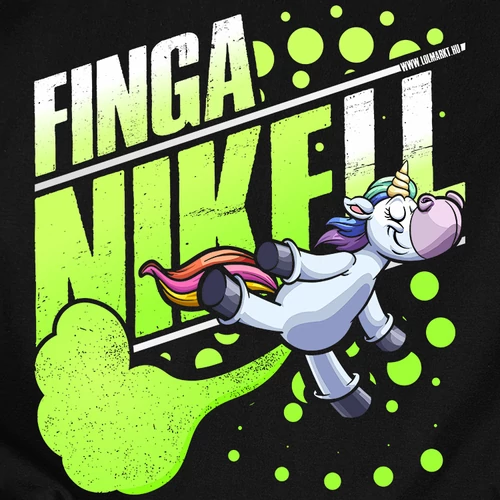 FingaNIKEll férfi póló (B_fekete)