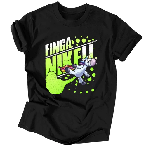 FingaNIKEll férfi póló (Fekete)