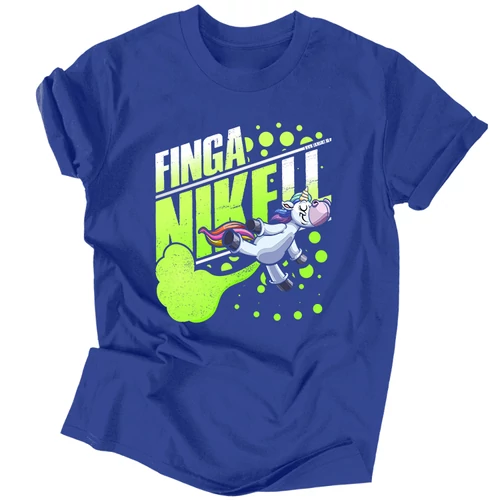 FingaNIKEll férfi póló (Királykék)