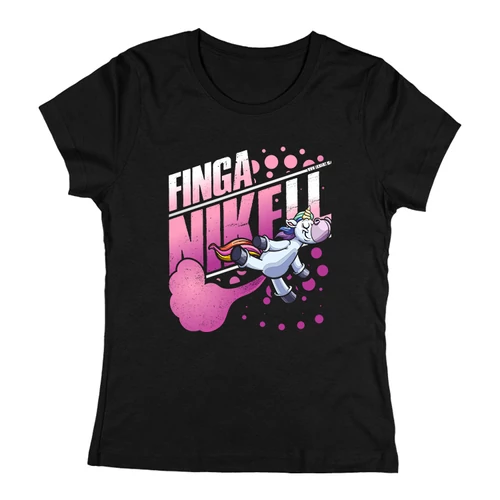 FingaNIKEll női póló (Fekete)