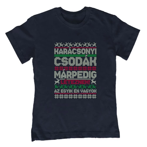 Karácsonyi csoda gyerek póló (Sötétkék)