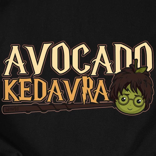 Avocado kedavra férfi póló (B_fekete)