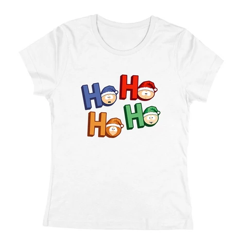 Ho ho ho (south park) női póló (Fehér)