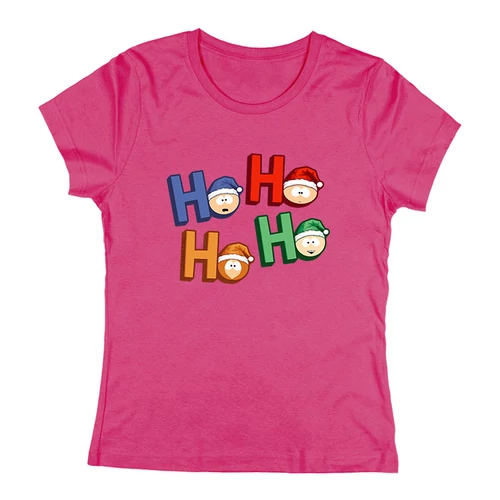 Ho ho ho (south park) női póló (Rózsaszín)