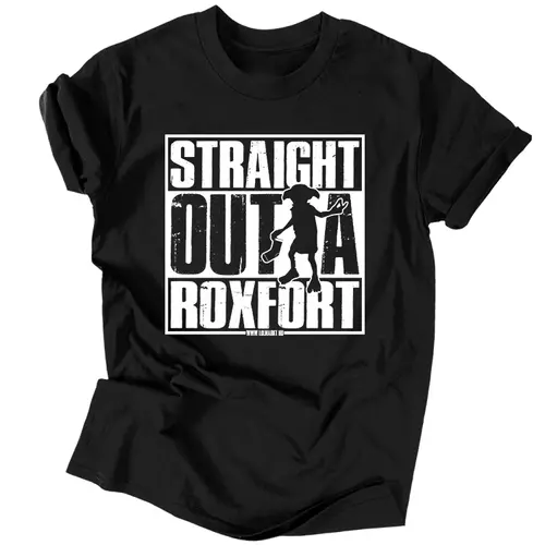 Straight Outta Roxfort férfi póló (Fekete)