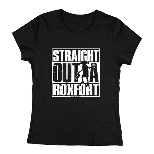  Straight Outta Roxfort női póló (Fekete)