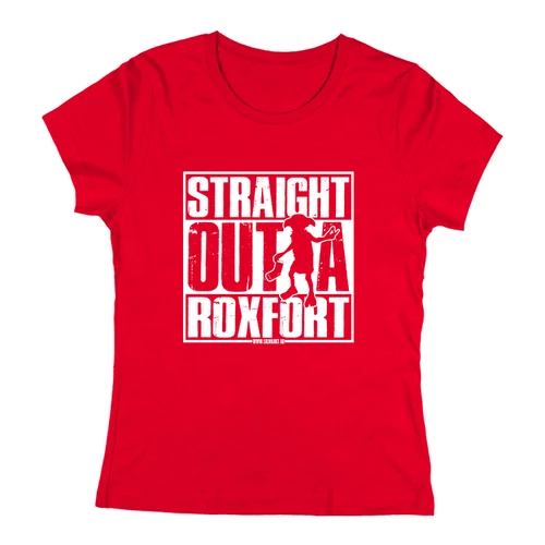  Straight Outta Roxfort női póló (Piros)