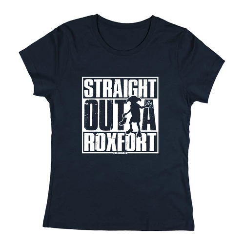  Straight Outta Roxfort női póló (Sötétkék)