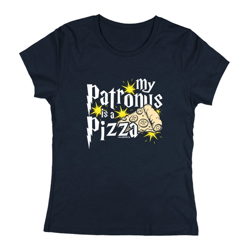 My patronus is a pizza női póló (Sötétkék)