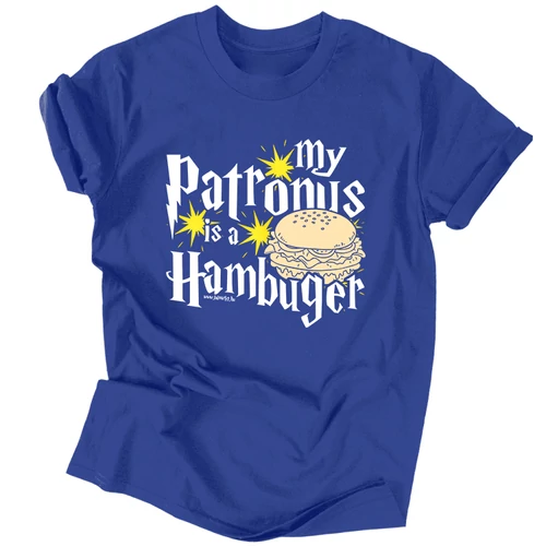 My patronus is a hamburger férfi póló (Királykék)