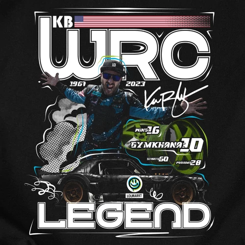 WRC LEGEND férfi póló (B_Fekete)