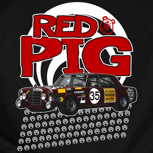 Red Pig póló (B_Fekete)