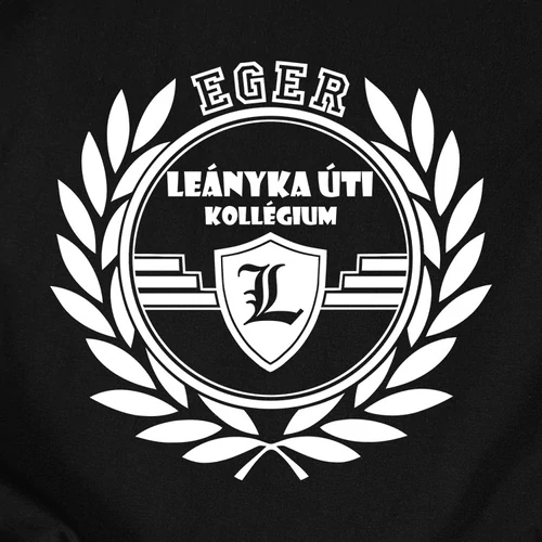 EGER - Leányka úti Kollégium női póló (B_Fekete)