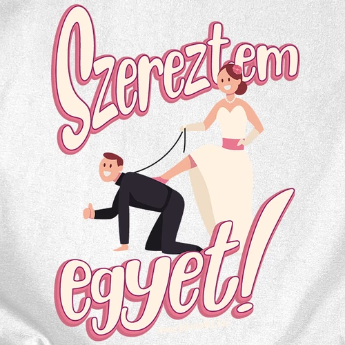 Szereztem egyet! női póló előnézeti kép B_(Fehér)