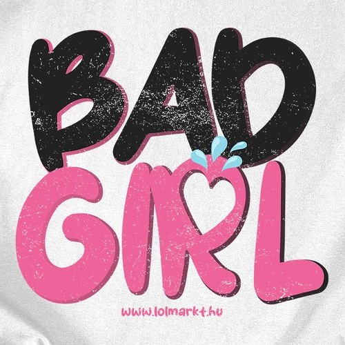 Bad Girl női póló előnézeti kép (B_Fehér)