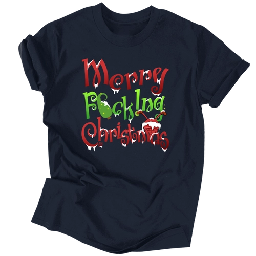 Merry F0cking Christmas férfi póló (Fekete)