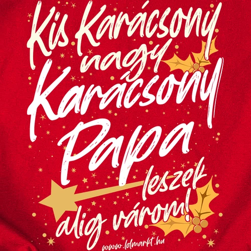 Papa leszek (Karácsonyi) előnézeti kép (B_Piros)