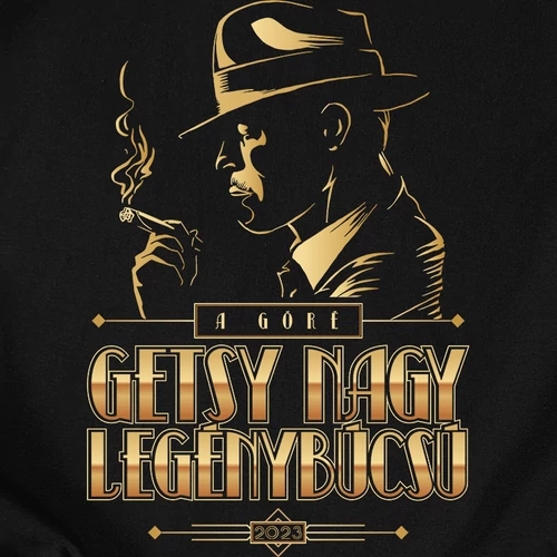 Getsy nagy legénybúcsú póló szett - A góré (B_Fekete)