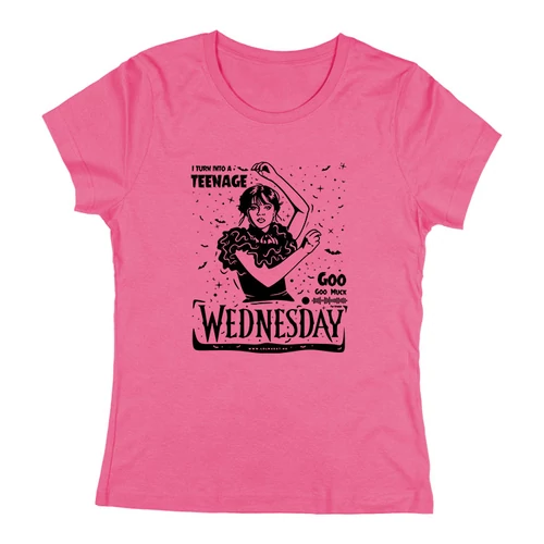Wednesday női póló (Rózsaszín)