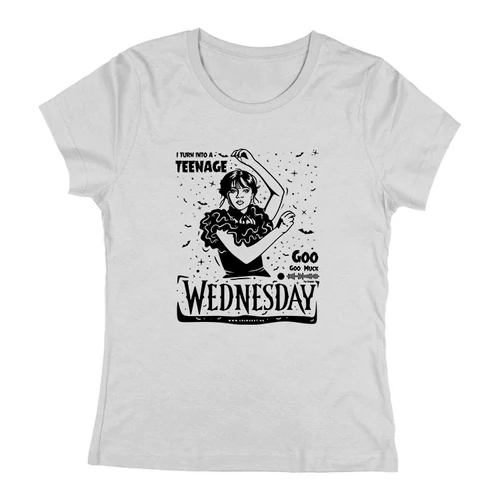 Wednesday női póló (Szürke)
