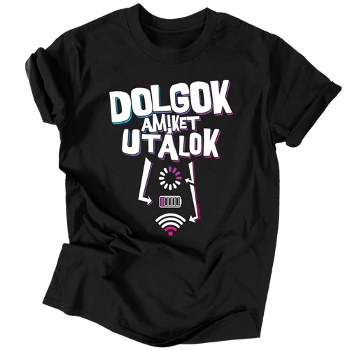 Dolgok amiket utálok férfi póló (Fekete)
