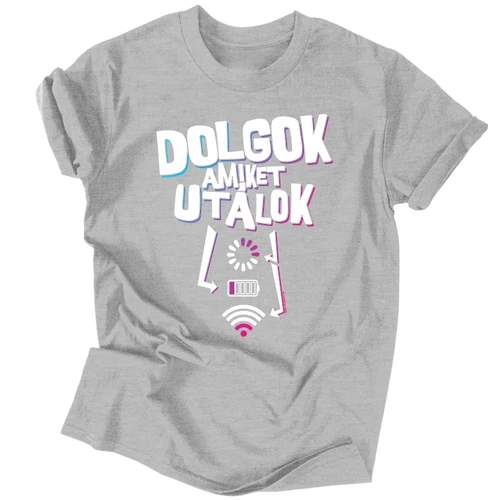 Dolgok amiket utálok férfi póló (Szürke)