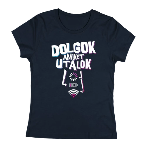 Dolgok amiket utálok női póló (Sötétkék)