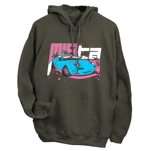 MIAta férfi kapucnis pulcsi (Grafit)