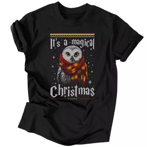 It's a magical Christmas férfi póló (Fekete)