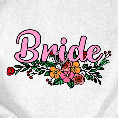 Bride - lánybúcsús póló szett (Borító fehér)