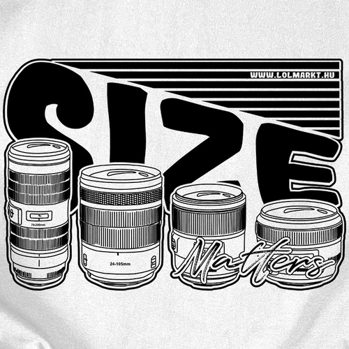 Size matters férfi póló (B_fehér)