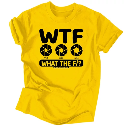 What te f/? férfi póló (sárga)