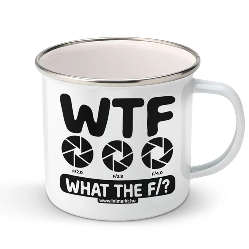 What the  f/? fém bögre (Fehér)