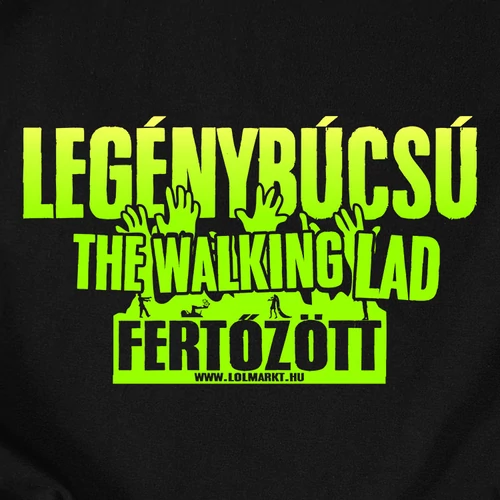 The walking lad férfi póló (Boritó_Fekete)