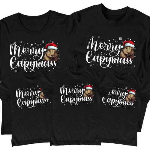 Merry Capymass családi szett (3 gyerek) (Fekete)