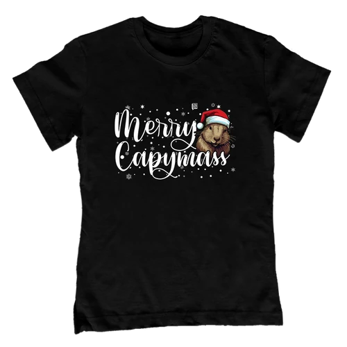 Merry Capymass gyerek póló (Fekete)
