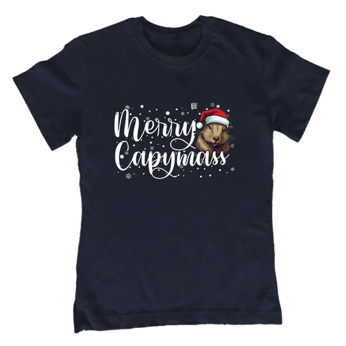 Merry Capymass gyerek póló (Sötétkék)