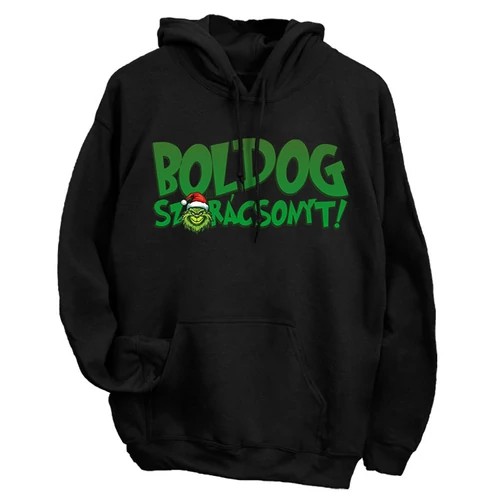 Boldog sz*rácsonyt! pulóver (Fekete)