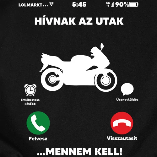 Hívnak az utak Női póló (B_Fekete)
