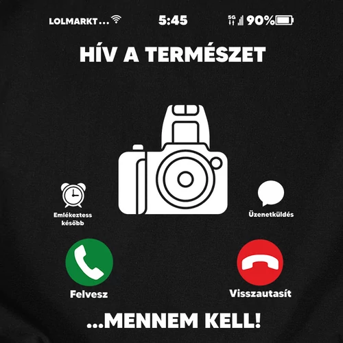 Hív a természet Női póló (B_Fekete)