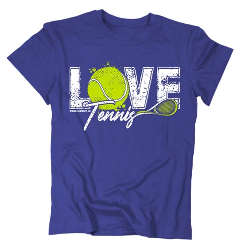 Love Tennis gyerek póló (Királykék)